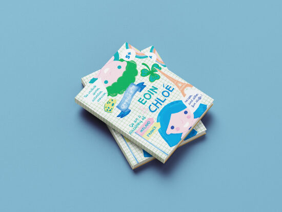 Projet personnel "Eoin & Chloé", un livre d'activités pour découvrir l'Irlande et la France.