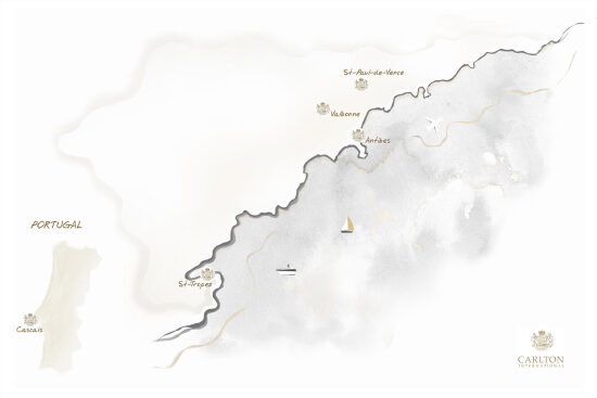 Conception d'une map pour l'agence Carlton International.